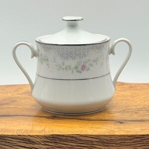 Lenox Bouquet Collection Sugar Bowl with Lid Rosamond Lenox Japan